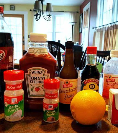 Dr Pepper sauce ingredients.
