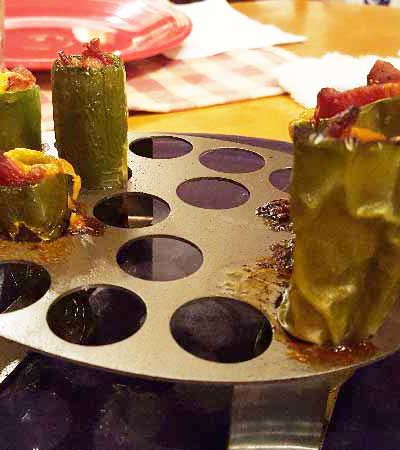 Grilled Jalapenos stuffed with bacon and cheese