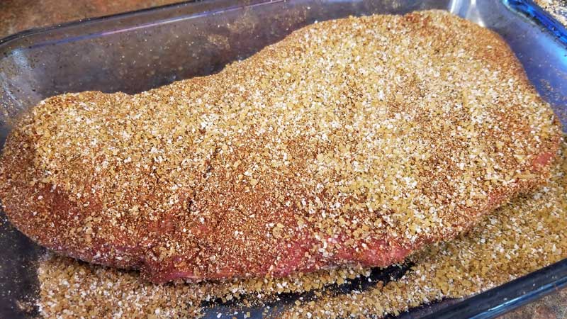 Rubbed London Broil.